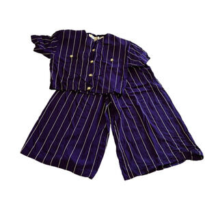 VINTAGE Chaus Purple short sleeve outfit 12